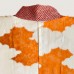HAORI FEMME JAPONAIS ROUGE EN SOIE SHIBORI  007-101 (L-LL)