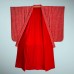 JUBAN VINTAGE ROUGE EN CRÊPE DE SOIE 007-102 (M)