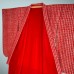 JUBAN VINTAGE ROUGE EN CRÊPE DE SOIE 007-102 (M)