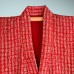 JUBAN VINTAGE ROUGE EN CRÊPE DE SOIE 007-102 (M)