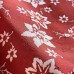 KIMONO FEMME SOIE ROUGE IMPRIMÉ BLANC 007-117 (M)
