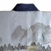 JUBAN CLASSIQUE DOUBLÉ BLEU EN SOIE FINE & DOUCE 007-12 LL