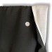 KIMONO FORMEL NOIR ET BLANC EN SOIE D'ÉTÉ 007-122 (M)