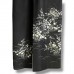KIMONO FORMEL NOIR ET BLANC EN SOIE D'ÉTÉ 007-122 (M)