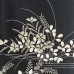KIMONO FORMEL NOIR ET BLANC EN SOIE D'ÉTÉ 007-122 (M)