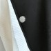 KIMONO FORMEL NOIR ET BLANC EN SOIE D'ÉTÉ 007-122 (M)