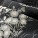 KIMONO FORMEL NOIR ET BLANC EN SOIE D'ÉTÉ 007-122 (M)