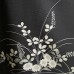 KIMONO FORMEL NOIR ET BLANC EN SOIE D'ÉTÉ 007-122 (M)