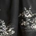KIMONO FORMEL NOIR ET BLANC EN SOIE D'ÉTÉ 007-122 (M)