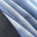 JUBAN RAYÉ BLEU NON DOUBLÉ EN SOIE MIXTE (007-136 (L)