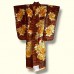 KIMONO DE MARIAGE UCHIKAKE ACAJOU & OR 007-141