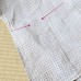 KIMONO HOMME ÉTÉ EN LIN BLANC & NOIR  007-149 (non doublé) (L-LL)