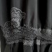 KIMONO HOMME ÉTÉ EN LIN BLANC & NOIR  007-149 (non doublé) (L-LL)