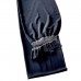 KIMONO HOMME ÉTÉ EN LIN BLANC & NOIR  007-149 (non doublé) (L-LL)