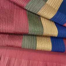 OBIAGE EN SOIE RAYURES MULTICOLORES 007-151