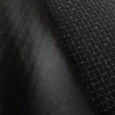 OBIAGE NOIR & ARGENT QUADRILLÉ EN SOIE 007-153