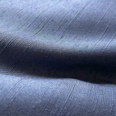 KIMONO HOMME BLEU UNI EN PONGÉ DE SOIE STRIÉ 007-156 (L)