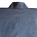 HAORI HABILLÉ BLEU MOUCHETÉ EN SOIE SAUVAGE 007-157 (LL)