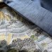HAORI HABILLÉ BLEU MOUCHETÉ EN SOIE SAUVAGE 007-157 (LL)