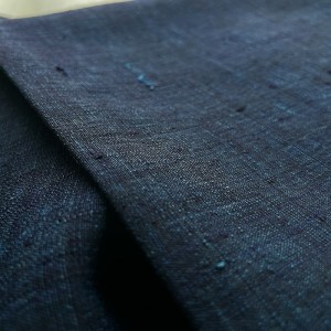 KIMONO HOMME ÉTÉ BLEU NUIT EN SOIE 007-158 (S)