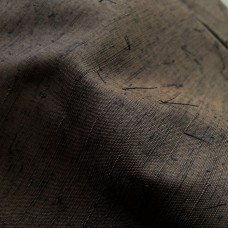HAORI HOMME EN SOIE SAUVAGE MARRON FONCÉ 008-162