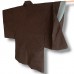 HAORI ORIGINAL EN SOIE SAUVAGE MARRON FONCÉ 007-162