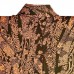 KIMONO DE VILLE ROUILLE & NOIR EN CRÊPE DE SOIE 007-17 (M) 