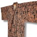 KIMONO DE VILLE ROUILLE & NOIR EN CRÊPE DE SOIE 007-17 (M) 