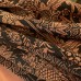 KIMONO DE VILLE ROUILLE & NOIR EN CRÊPE DE SOIE 007-17 (M) 