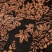 KIMONO DE VILLE ROUILLE & NOIR EN CRÊPE DE SOIE 007-17 (M) 
