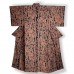 KIMONO DE VILLE ROUILLE & NOIR EN CRÊPE DE SOIE 007-17 (M) 