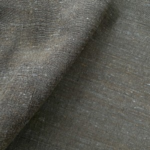 HAORI  JAPONAIS HOMME EN SOIE MARRON,NON DOUBLÉ 007-172 (LL)