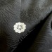 HAORI FORMEL DOUBLÉ SOIE NOIRE À KAMON 007-177 (L)