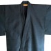 KIMONO CLASSIQUE BLEU-NUIT EN SOIE DOUBLÉ 007-179 (M)