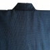 KIMONO CLASSIQUE BLEU-NUIT EN SOIE DOUBLÉ 007-179 (M)