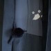 HAORI JAPONAIS HOMME EN SOIE BLEU NUIT 007-186 (L)