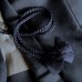 HAORI HOMME BLEU-NOIR ,ÉPAIS POLY MÉLANGÉ 007-194