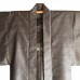 HAORI HOMME BRUN/BEIGE SOIE QUADRILLÉE 007-203
