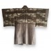 HAORI HOMME BRUN/BEIGE SOIE QUADRILLÉE 007-203