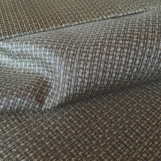 HAORI HOMME BRUN/BEIGE SOIE QUADRILLÉE 007-203