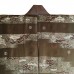 HAORI HOMME BRUN/BEIGE SOIE QUADRILLÉE 007-203