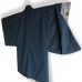 HAORI BLEU NUIT EN LAINE MÉLANGÉE 007-216