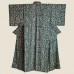 KIMONO FEMME VERT SOIE MOTIF VÉGÉTAL007-217