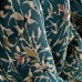 KIMONO FEMME VERT SOIE MOTIF VÉGÉTAL007-217