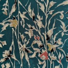 KIMONO FEMME VERT SOIE MOTIF VÉGÉTAL007-217