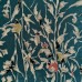 KIMONO FEMME VERT SOIE MOTIF VÉGÉTAL007-217