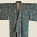 KIMONO FEMME VERT SOIE MOTIF VÉGÉTAL007-217