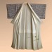 KIMONO FEMME SOIE IVOIRE ET MARRON 007-219