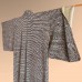 KIMONO FEMME SOIE IVOIRE ET MARRON 007-219