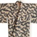 KIMONO FEMME BEIGE & NOIR EN SOIE 007-221
